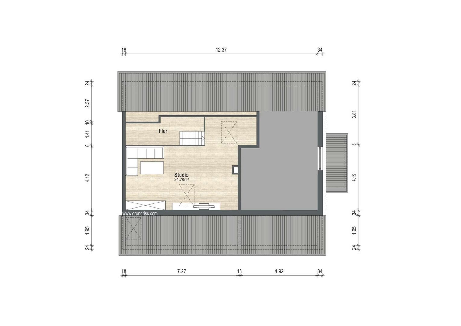 Grundriss Studio