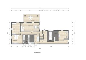 Grundriss der Wohnung