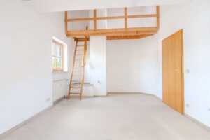 Schlafzimmer und Empore
