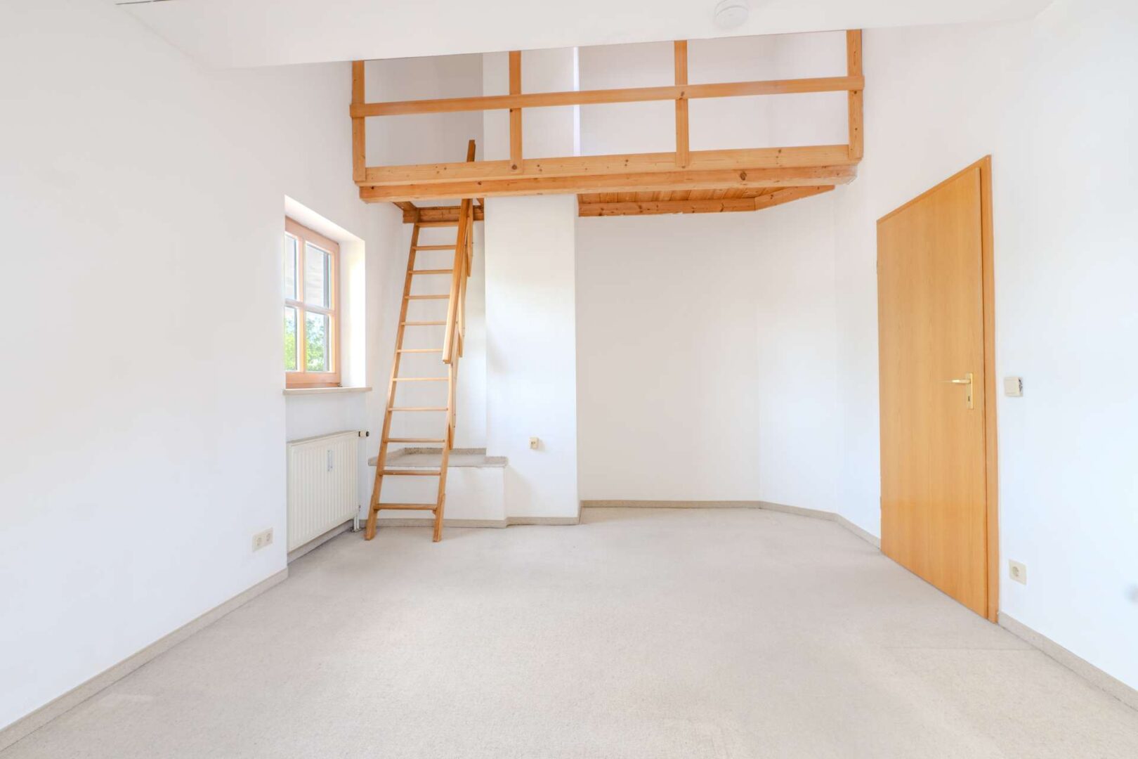 Schlafzimmer und Empore