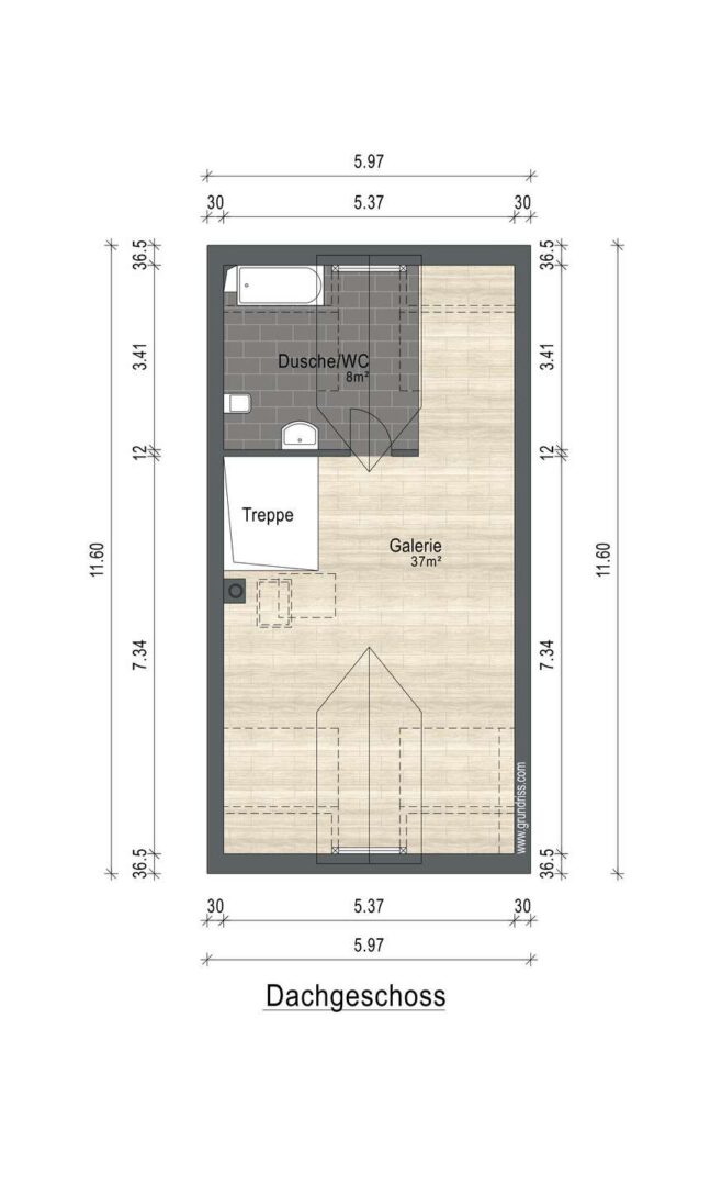 Grundriss Dachgeschoss