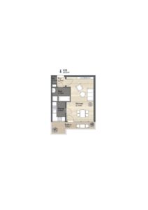 Grundriss der Wohnung