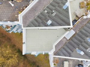 Dachterrasse Drohneaufnahme
